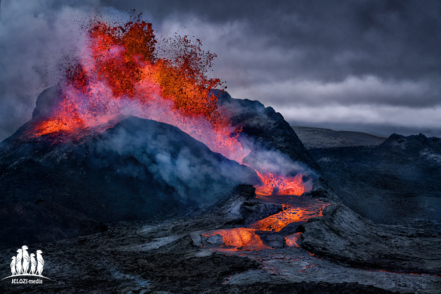 Vulkan Fagradalsfjall - Island - JELOZI